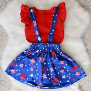 Baby Girl Fourth of July Boutique Outfit
